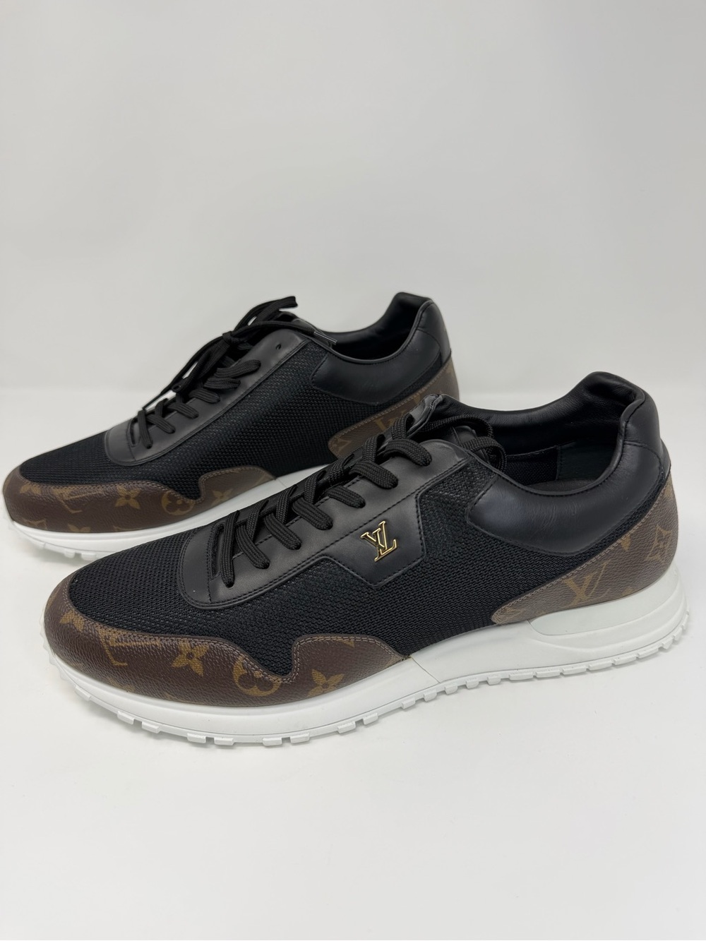 Louis Vuitton Black and Brown Monogram Runner Sneakers